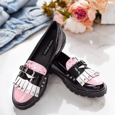 Schwarze Mokassins mit Gwadalaha-Ornamenten - Schuhe