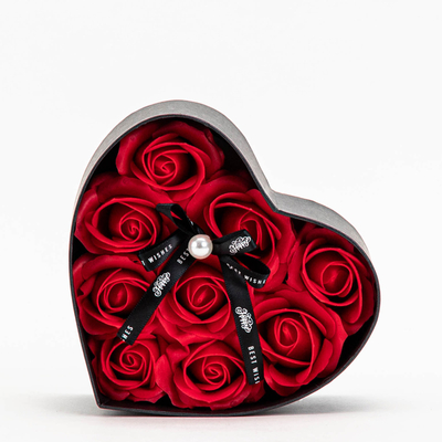 Flowerbox rote Blumen in einer Box - Zubehör