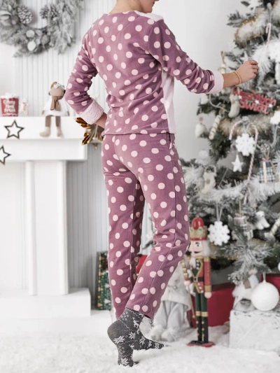 Royalfashion Damen-Pyjama a'la Fleece Hallo Winter