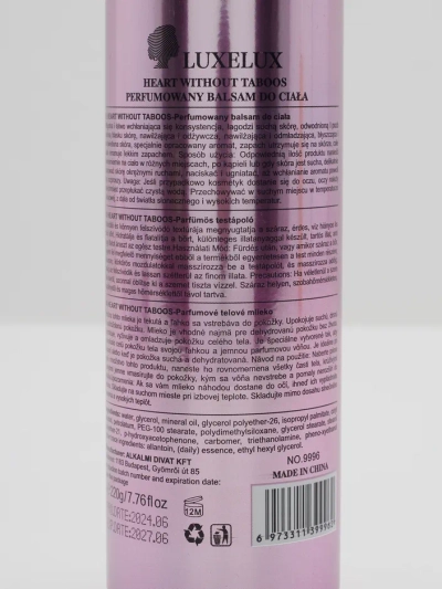Luxelux Duftender Körperbalsam Herz ohne Tabus 220 g
