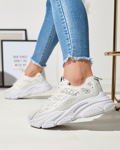 Hellgraue Damen Sportschuhe Sneakers Zefodas- Footwear