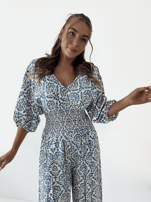 Royalfashion Візерунчастий жіночий комбінезон