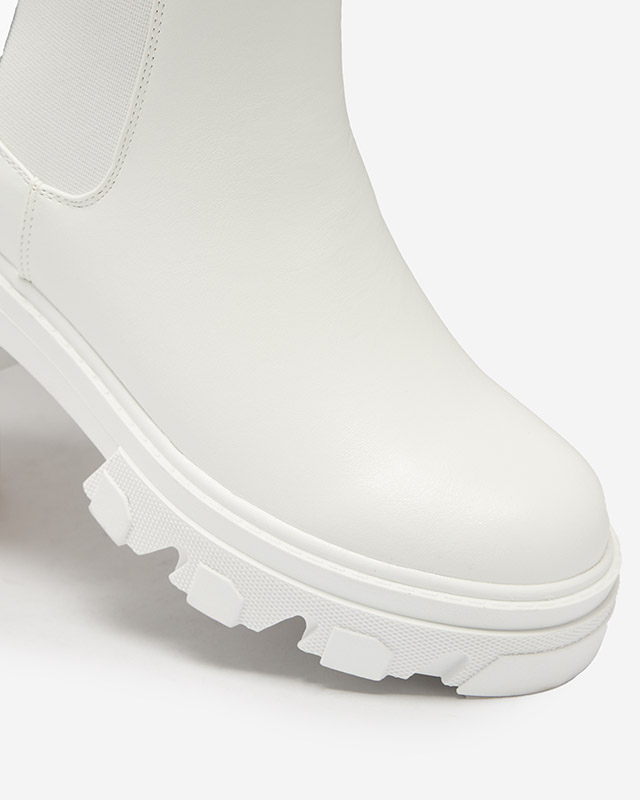 Hohe Damenstiefel in weiß Vyvieva- Footwear