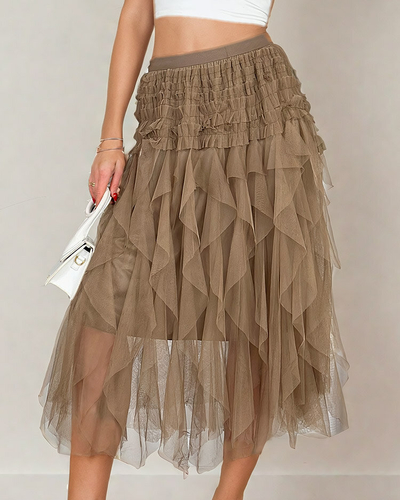 Royalfashion Doppellagiger Midirock für Damen