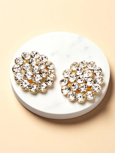 Royalfashion Damen-Clip-Ohrringe mit Zirkonia