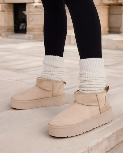 Royalfashion Kurze Damen Schneestiefel Komano