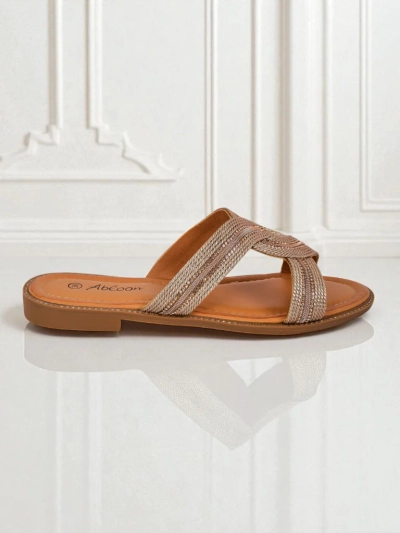 Royalfashion Damen Pantoletten Geflochten Woven Breeze