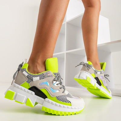 Neongrüne Damen-Sportschuhe Crazy - Footwear