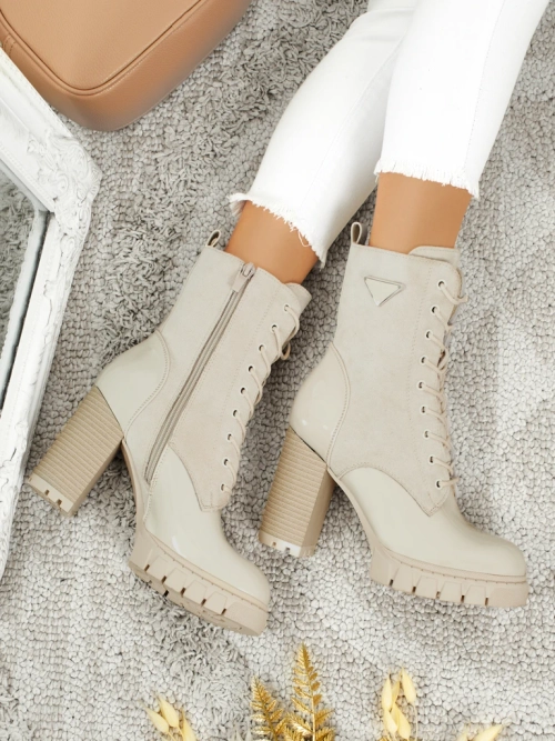 Жіночі ботильйони еко замшеві на підборах-стовпчику Event Bramble