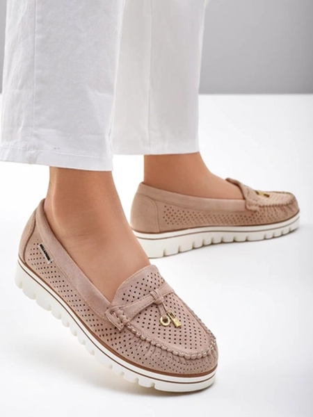 Royalfashion Damen Perforierte Mokassins Elissas