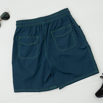 Herren Dunkelblaue Sportshorts Shorts - Kleidung