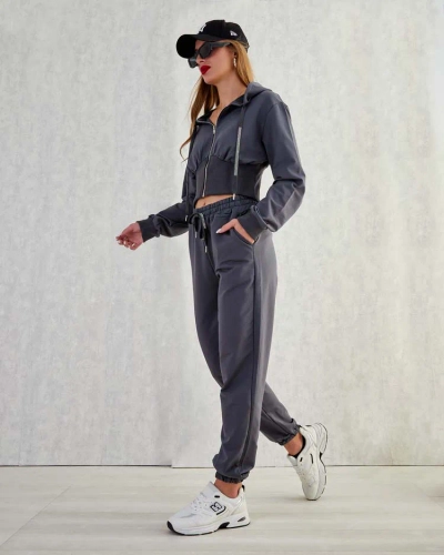 Royalfashion Damen-Sweatshirt-Set aus Baumwolle