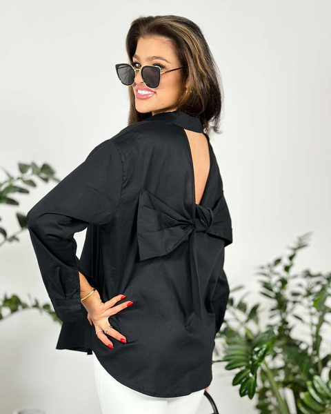 Royalfashion Damenhemd mit Schleife