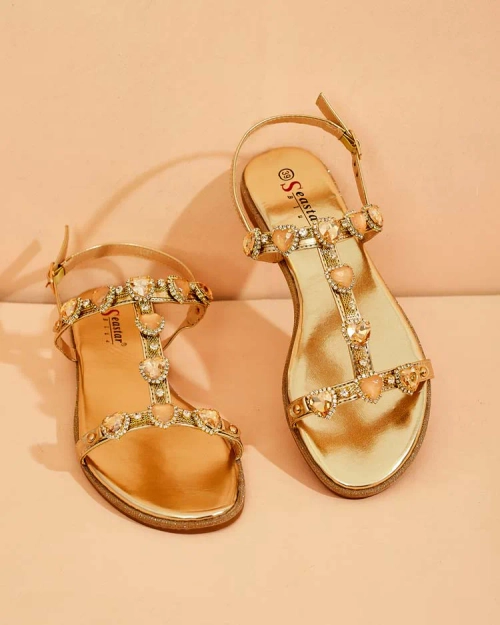 Royalfashion Жіночі босоніжки Selina zirconia