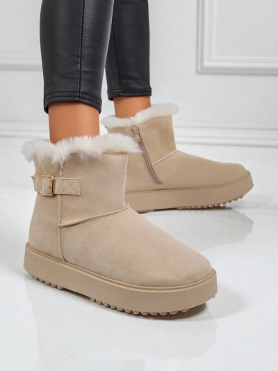 Royalfashion Kurze Damen Schneestiefel Aurelia Classico