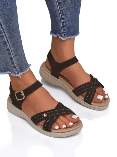 Royalfashion Damen Flache Sandalen Nirras