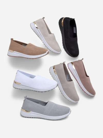 Royalfashion Stoff Damen Slipper Perfeti
