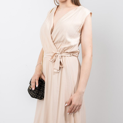 Beige Damen Maxikleid - Kleidung