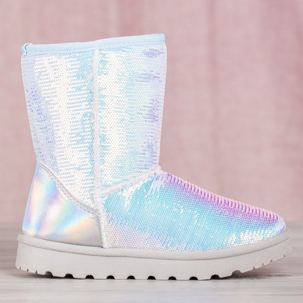 Blaue Schneeschuhe mit Pailletten Sweet Mermaid - Footwear