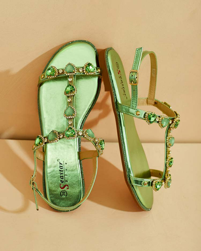 Royalfashion Damen Selina Zirkonia Sandalen