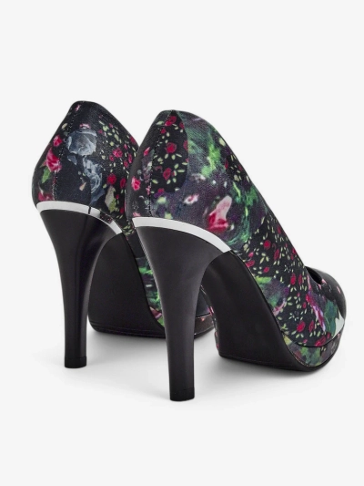 Royalfashion Damen Floral-High-Heels Floweere