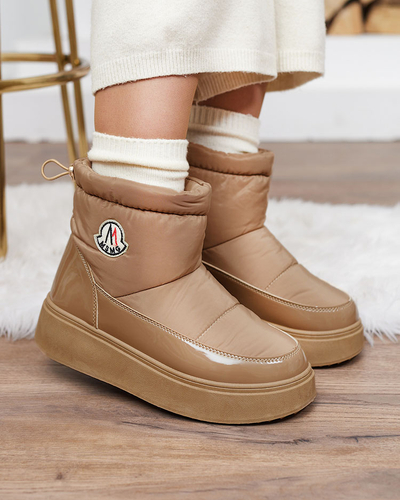 Royalfashion Damen-Schneestiefel in brauner Farbe Ademra