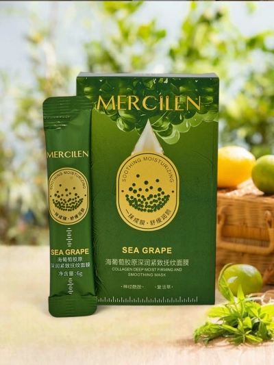 Maske mit Traubenextrakt - feuchtigkeitsspendend und reizlindernd