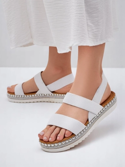 Royalfashion Damen Sandalen mit dekorativer Sohle Zindas