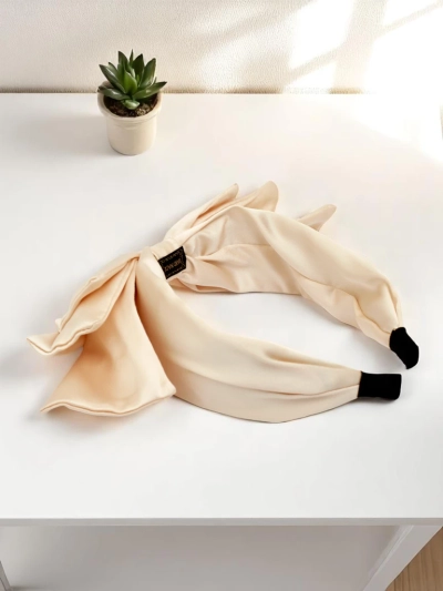 Royalfashion Satin-Haarreif mit Schleife Celine