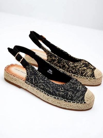 Royalfashion Damen-Espadrilles mit dekorativer Stickerei