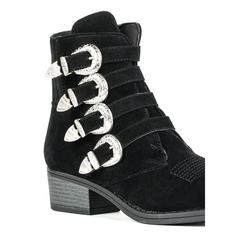 Чорні черевики на низькій стійці Grand - Взуття