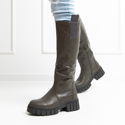 Жіночі чоботи кольору хакі Bitsy