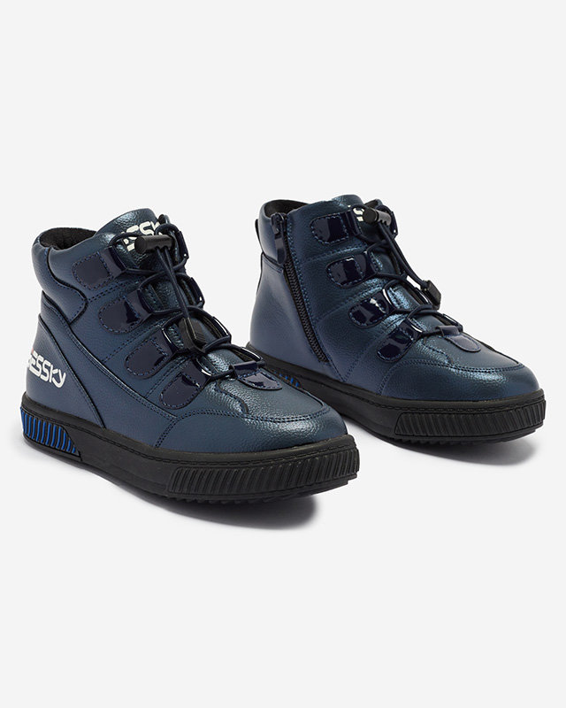 Marineblaue Sportstiefel für Kinder Imrinn- Footwear