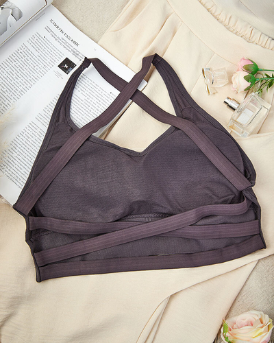 Royalfashion Damen Sport-BH mit Zirkonen