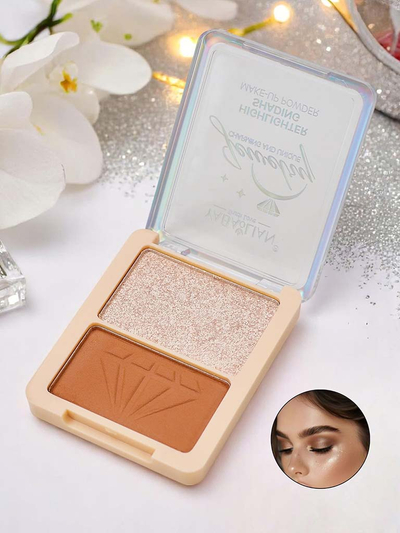 Highlighter- und Bronzer-Kompakt für das Gesicht