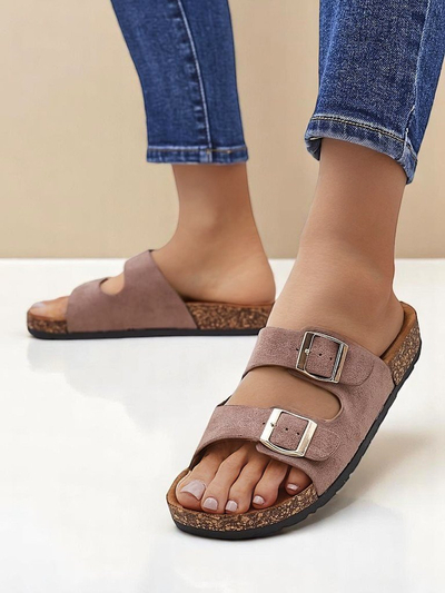 Royalfashion Damensandalen mit Schnallen Foumy