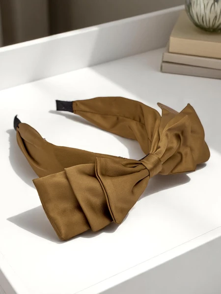 Royalfashion Атласна обручка для волосся з бантом Celine