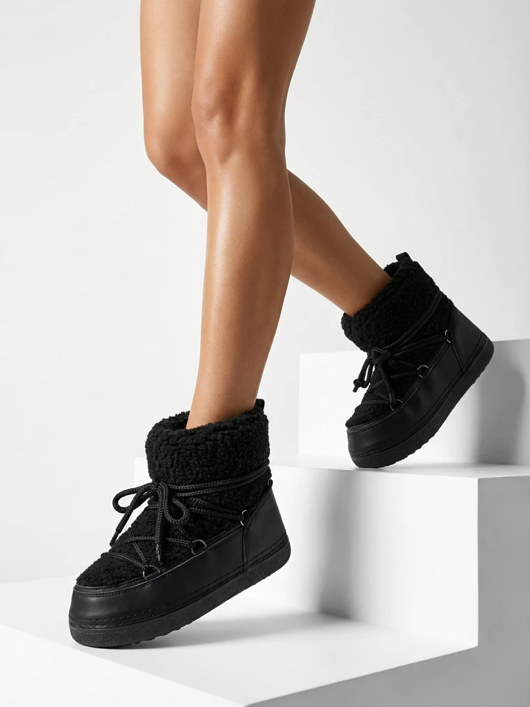 Damen Schneestiefel mit Fell Uvella