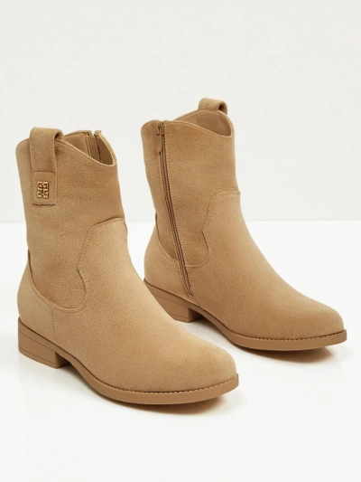 Damen Stiefeletten aus Öko-Wildleder Kelmoria