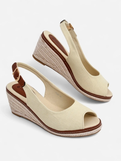 Royalfashion Damen Keil sandals offene Zehen Tafenis