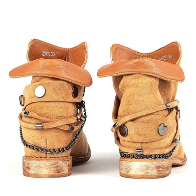 Braune Cowboystiefel auf einem Innenkeil Salem - Footwear