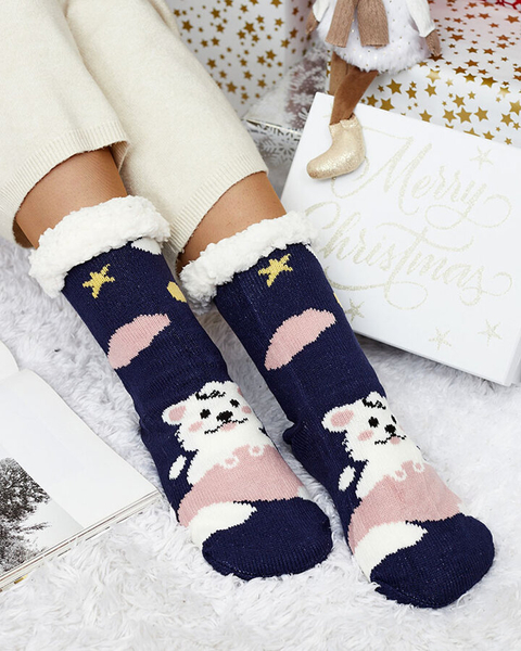 Royalfashion Damen Wintersocken mit Weihnachtsmuster