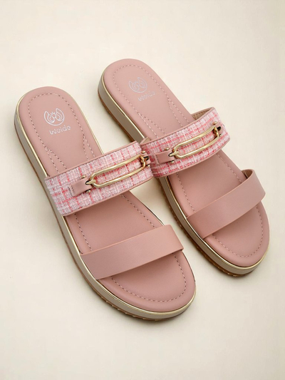 Royalfashion Damensandalen mit flacher Sohle Mamma