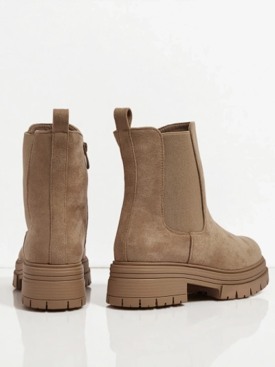 Damen Stiefeletten im Chelsea-Stil aus Öko-Wildleder Lunvor