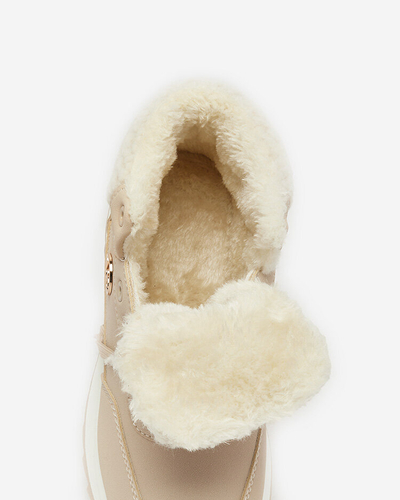 Royalfashion Damen isolierte Sportschuhe in beige Cerrto