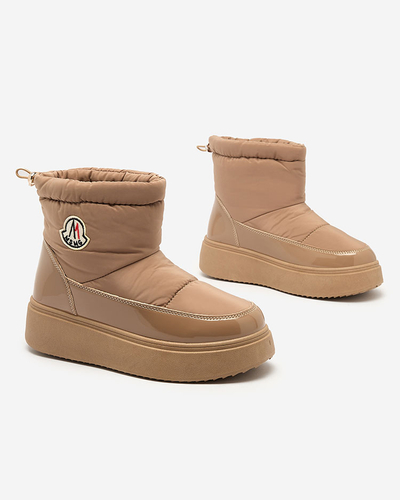 Royalfashion Damen-Schneestiefel in brauner Farbe Ademra