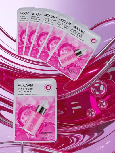 Tuch-Gesichtsmaske mit Schneckenmucin-Serum