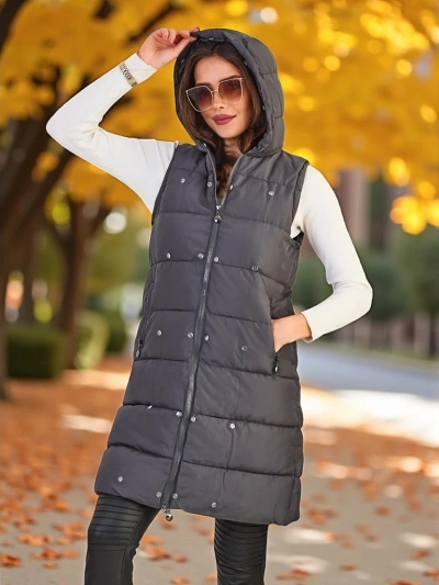 Royalfashion Damenjacke mit abnehmbaren Ärmeln