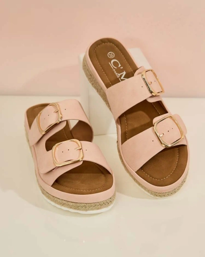 Royalfashion Damen Flip-Flops mit Schnallen Ossfo