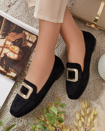 Royalfashion Damen Mokassins mit Schnalle Serbento